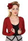 Preview: Banned Retro - Flickers Bolero in burgundy