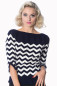 Preview: Banned Retro - Vanilla Top in navy