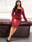 Preview: Collectif Womenswear - Agatha Plain Jacket burgundy