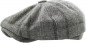 Preview: Newsboy Cap Plaid Button Top Ascot grau
