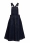 Preview: Queen Kerosin - Denim Swing Latz-Kleid