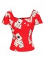 Preview: Collectif Womenswear - Francois Cat Croupier Top