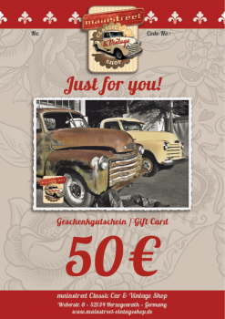 Geschenk Gutschein 'Pickup' 50€