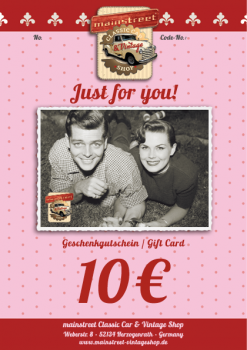 Geschenk Gutschein 'Vintage' 10€