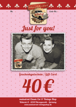 Geschenk Gutschein 'Vintage' 40€