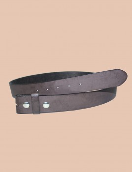 Ledergürtel braun ohne Schnalle 110cm
