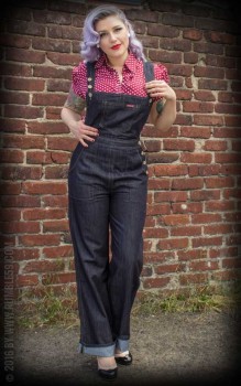 Rumble 59 - 40s Ladies Denim Jeans Latzhose Playsuit