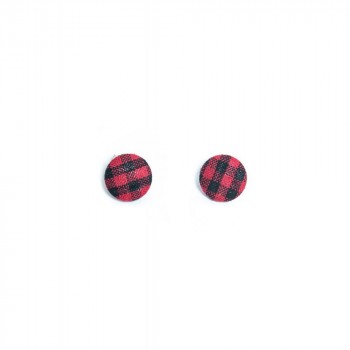 Collectif - Dogtooth Studs Rot / Schwarz