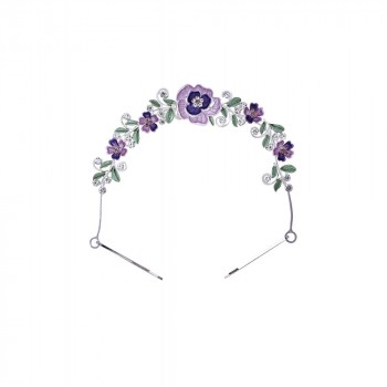 Collectif Accessories - Constance Hair Adornment in Rosa / Grün