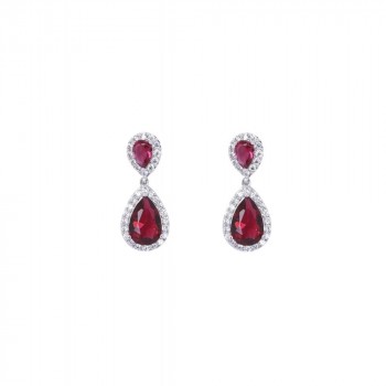 Collectif Accessories - Yvonne Earrings in Rot