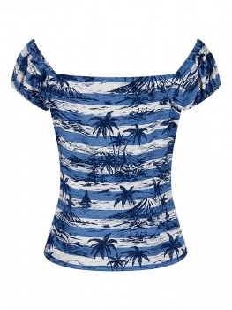 Collectif Womenswear - Dolores Top Mahiki