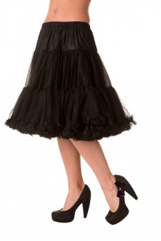 23" - Dancing Days - Petticoat Starlite Schwarz - ca. 59cm