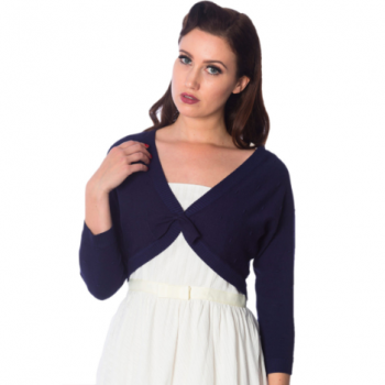 Banned Retro - Popcorn Bolero in navy