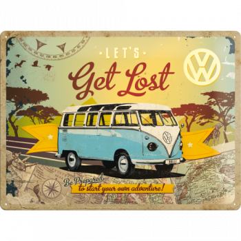 Blechschild 30 x 40cm - VW Bulli - Ready for the Summer