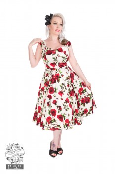 Hearts & Roses - Ditsy Rose Floral Summer Dress