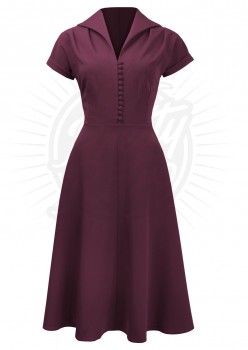 Pretty Retro - 40´s Hostess Dress in wine