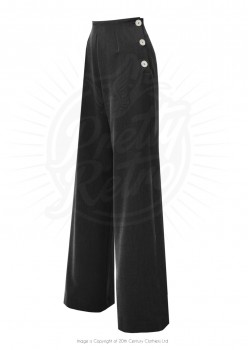 Pretty Retro - 40´s Swing Pants in Schwarz