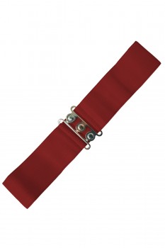 Banned Retro - Stretchgürtel Vintage Stretch Belt in bordeaux