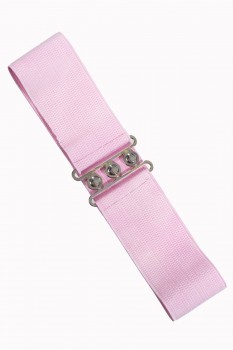 Banned Retro - Stretchgürtel Vintage Stretch Belt in rosa