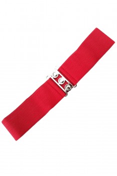 Banned Retro - Stretchgürtel Vintage Stretch Belt in rot