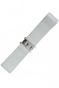 Banned Retro - Stretchgürtel Vintage Stretch Belt in weiß