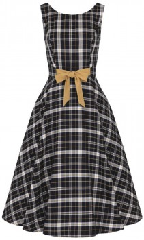 Collectif Womenswear - Silva Geek Check Swing Dress