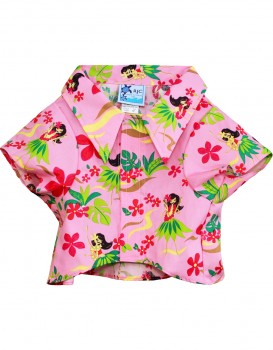 RJC Hawaii - Hunde Hawaiihemd Pink Flowers
