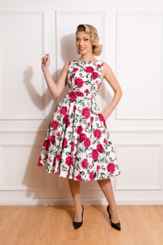 Hearts & Roses - Hazel Floral Swing Dress
