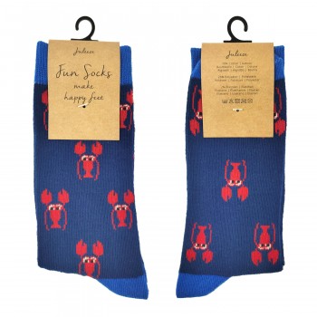 Juleeze – Fun Socks Lobster blau