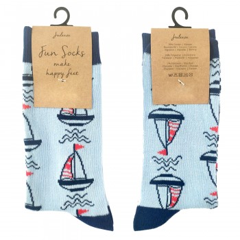 Juleeze – Fun Socks Marine hellblau