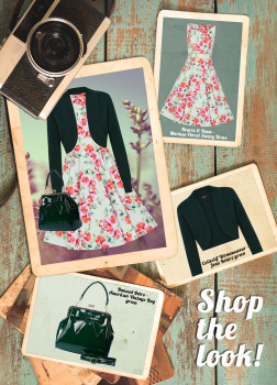 Shop the look! Set: Marissa Dress, Jean Bolero & American Vintage Bag