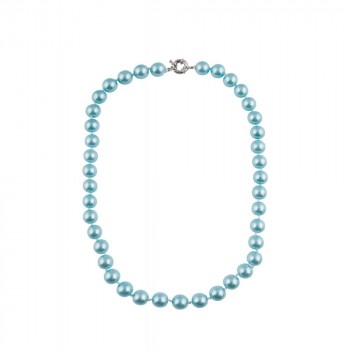 Collectif - Dainty Pearl Necklace Baby Blue - Perlenkette