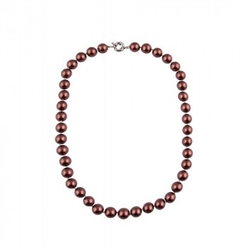 Collectif - Dainty Pearl Necklace Rust Perlenkette