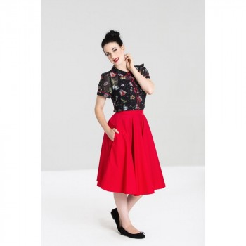 Hell Bunny - Paula 50s Skirt in rot