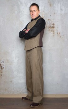 Rumble59 - Vintage Loose Fit Pants New Jersey - beige