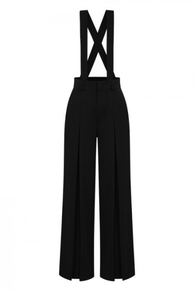 Banned Retro - Classic Trouser in schwarz