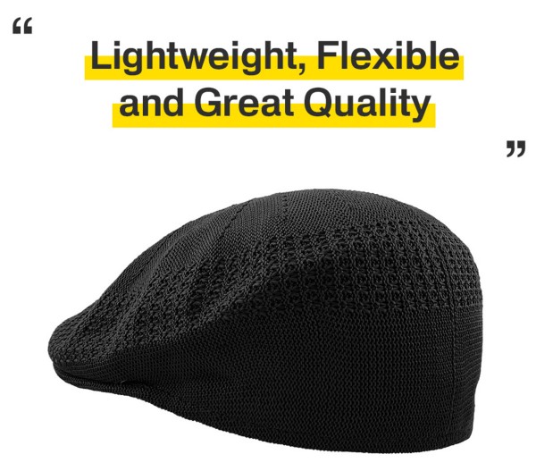 Crochet Mesh IVY Cap, Schiebermütze, schwarz