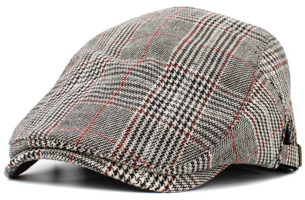 Classic Newsboy Cap IVY Schiebermütze schwarz braun 232