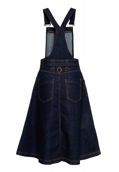 Queen Kerosin - Denim Swing Latz-Kleid