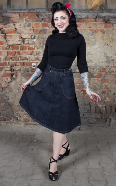 Rumble59 Ladies Denim - Jeansrock Rocking Rosie
